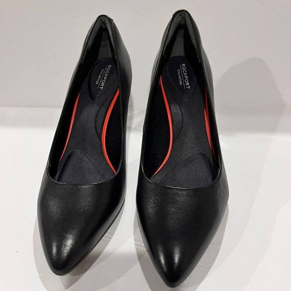 Rockport Womens 9M Dress Pump Heel Leather Juliet Cushioning Business Staple - Picture 2 of 7